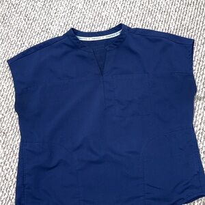 Fabletics Navy Blue evolve oversized scrub top